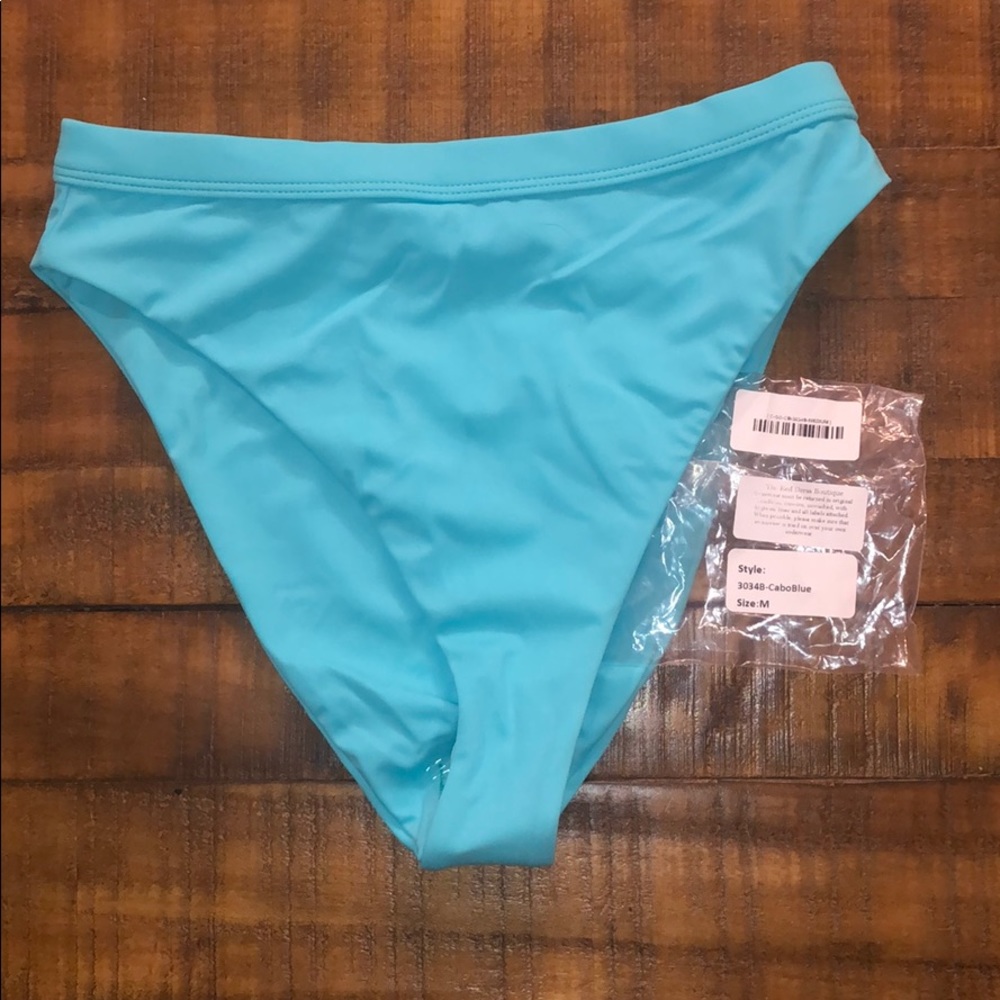 Sky Blue French Cut Bikini Bottoms